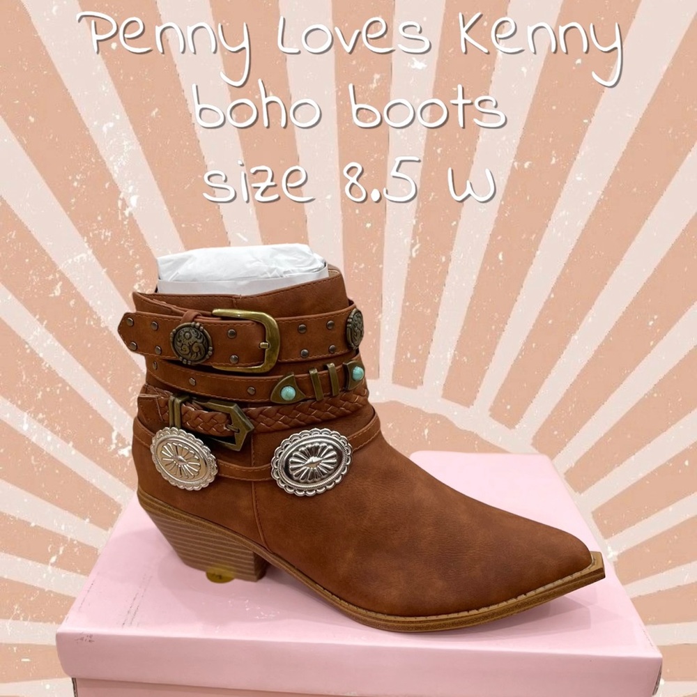 Penny Loves Kenny Shane Western Booties - Picture 1 of 6
